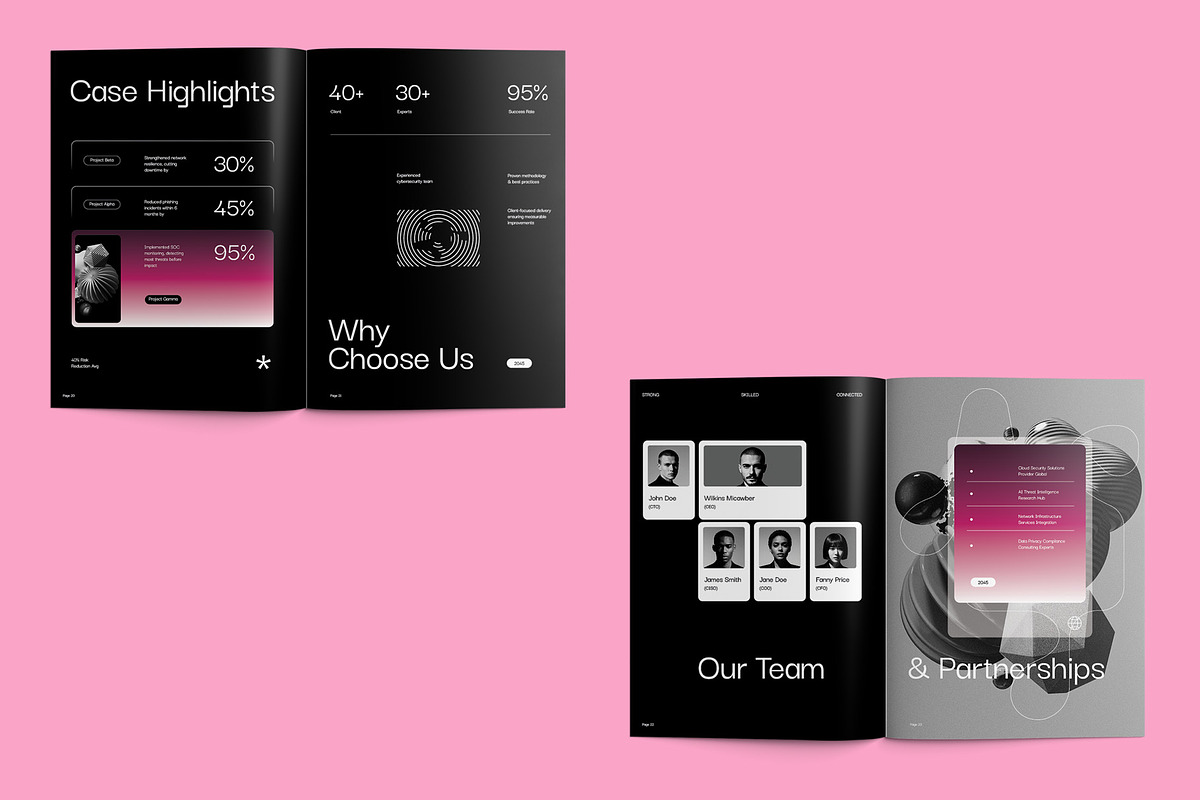 Cybersecurity Company Profile - CYBE, a Brochure Template by fakhroo (Photo 8 of 13)