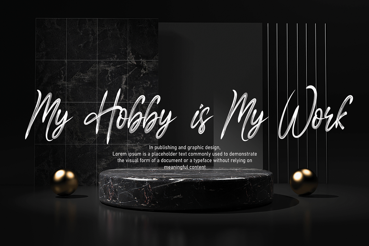 Black Light | Script Font, a Script Font by Scratchones (Photo 6 of 8)