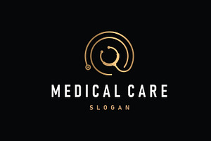 health care design stethoscope logo, a Branding & Logo Template by Maylianaw28
