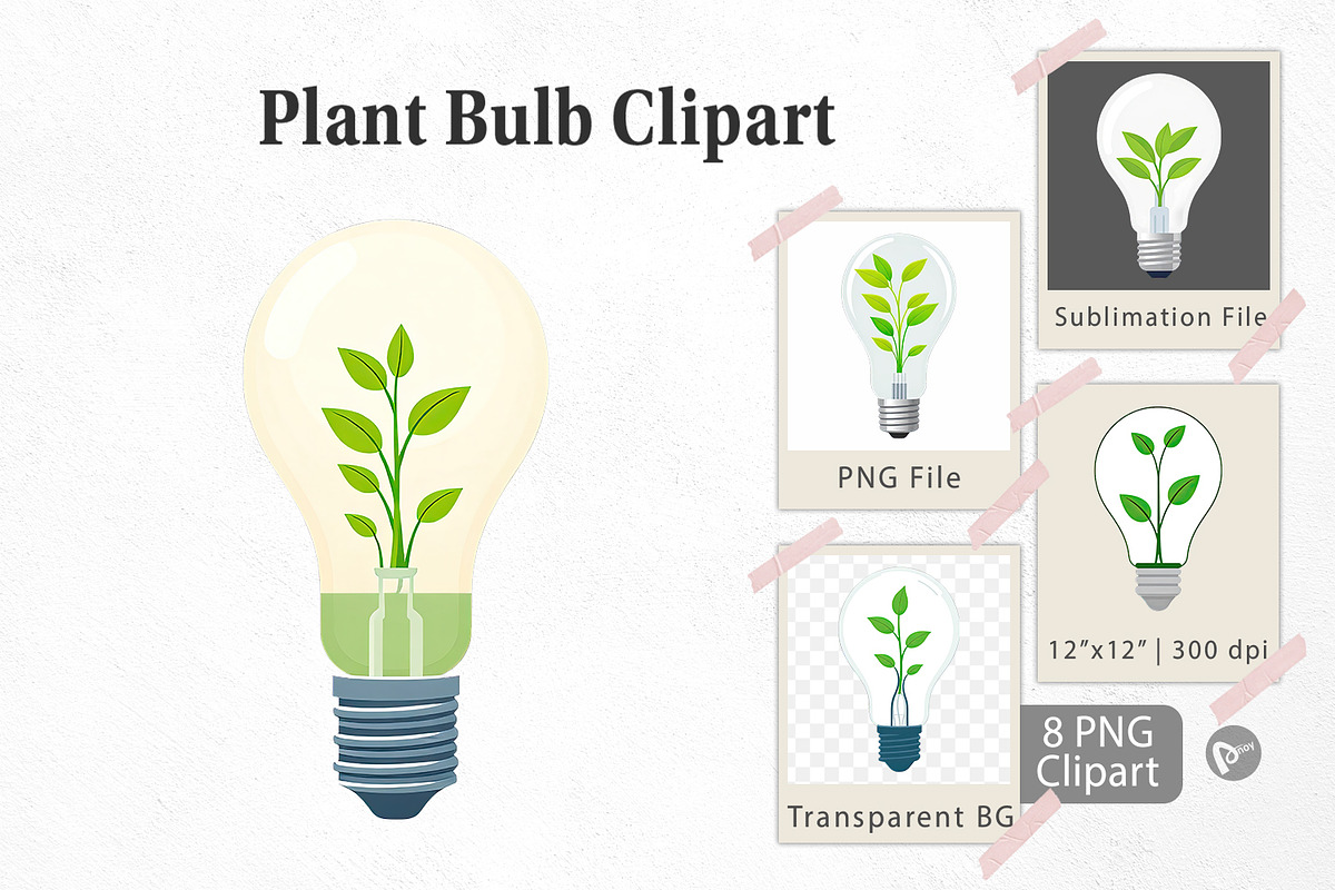 Plant Bulb Clipart, a Graphic by Artnoy (Photo 1 of 5)