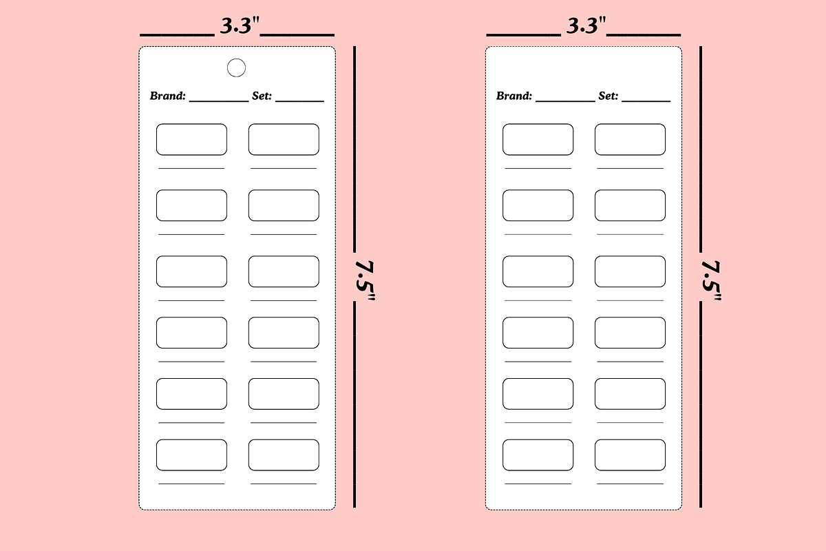 COLOR SWATCH CARD SHEET PDF PNG, a Decorative Illustration by Vachira Digital Studio (Photo 4 of 4)