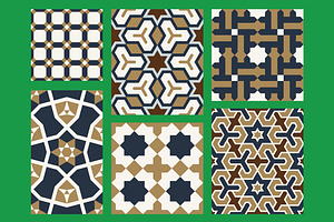 Taj Mahal Design Elements Set