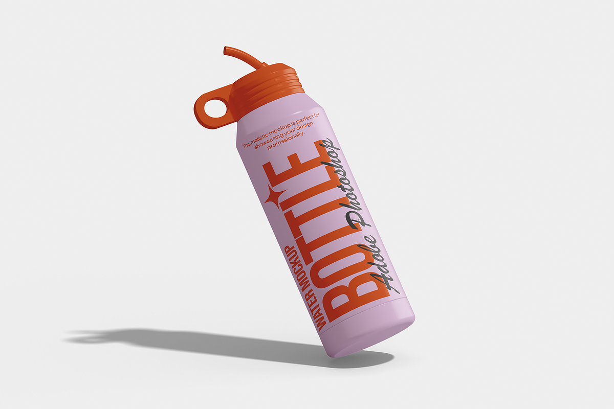 Water Bottle Mockup, a Household Mockup by Permadi Creative (Photo 3 of 3)