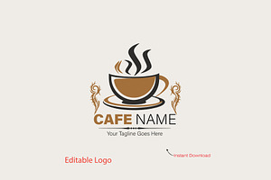 Modern Coffee Logo Design, a Branding & Logo Template by YUDesignStore