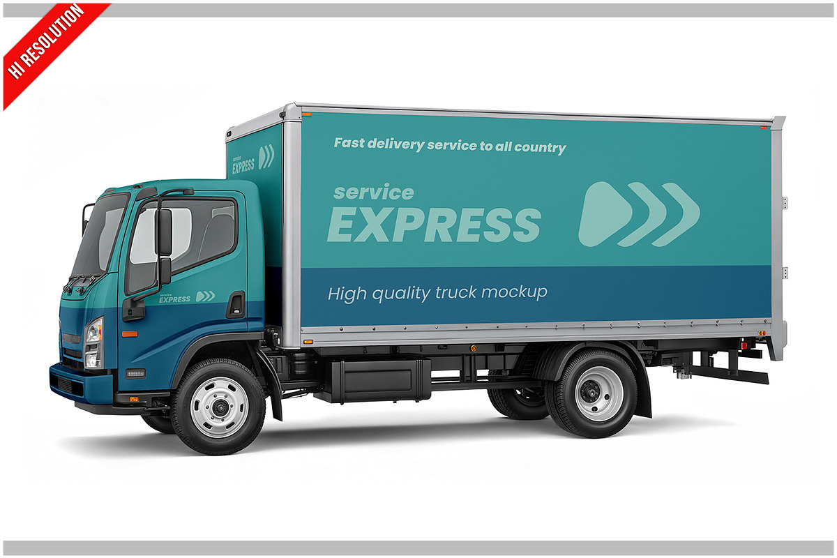 Truck Split Design Mockup, a Product Mockup by Bruno's Shop (Photo 1 of 3)