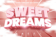 Sweet Dream Editable Text Effect, a Layer Style Add-On by Niestart Creation (Thumbnail 1 of 2)