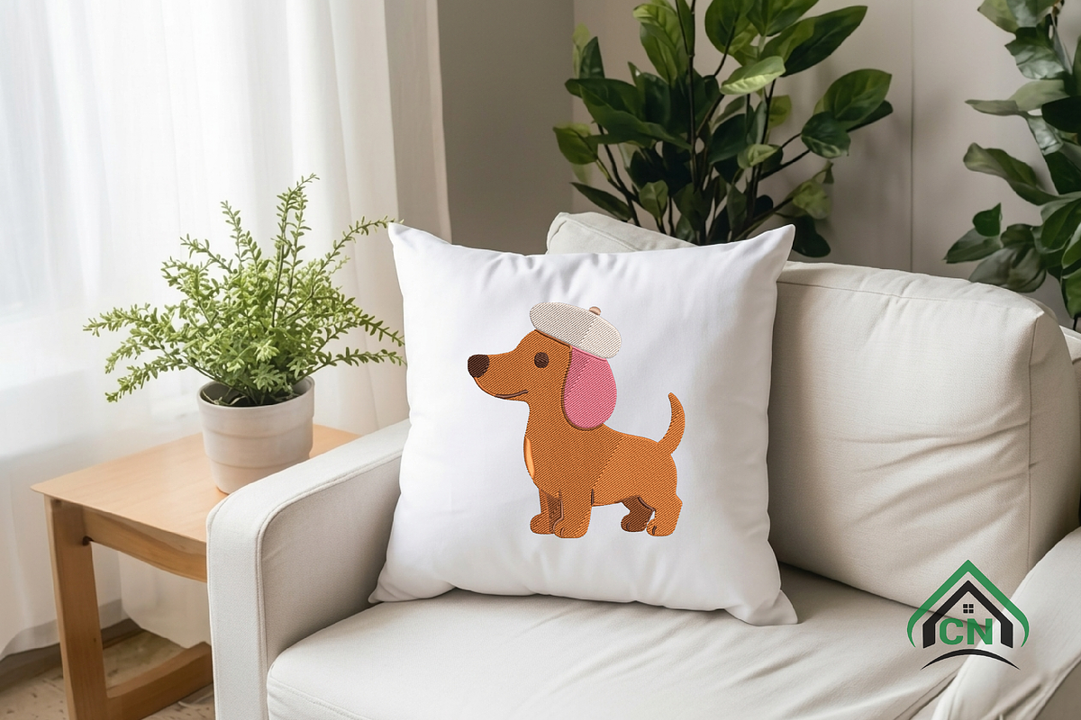 Dachshund Embroidery Design, a Solid Icon by Craft Nest (Photo 4 of 6)