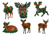 Christmas Reindeer Clipart, an Illustration by Designworld (Thumbnail 3 of 5)