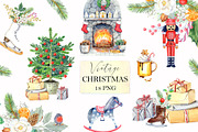 Vintage Christmas, an Illustration by JennyColorArt (Thumbnail 1 of 3)