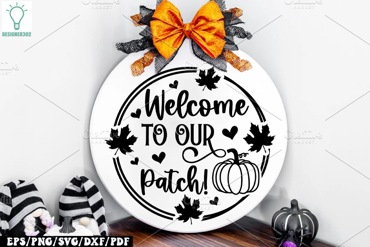 Fall Round Door hanger SVG Bundle, a Graphic by Designer302 (Photo 22 of 23)
