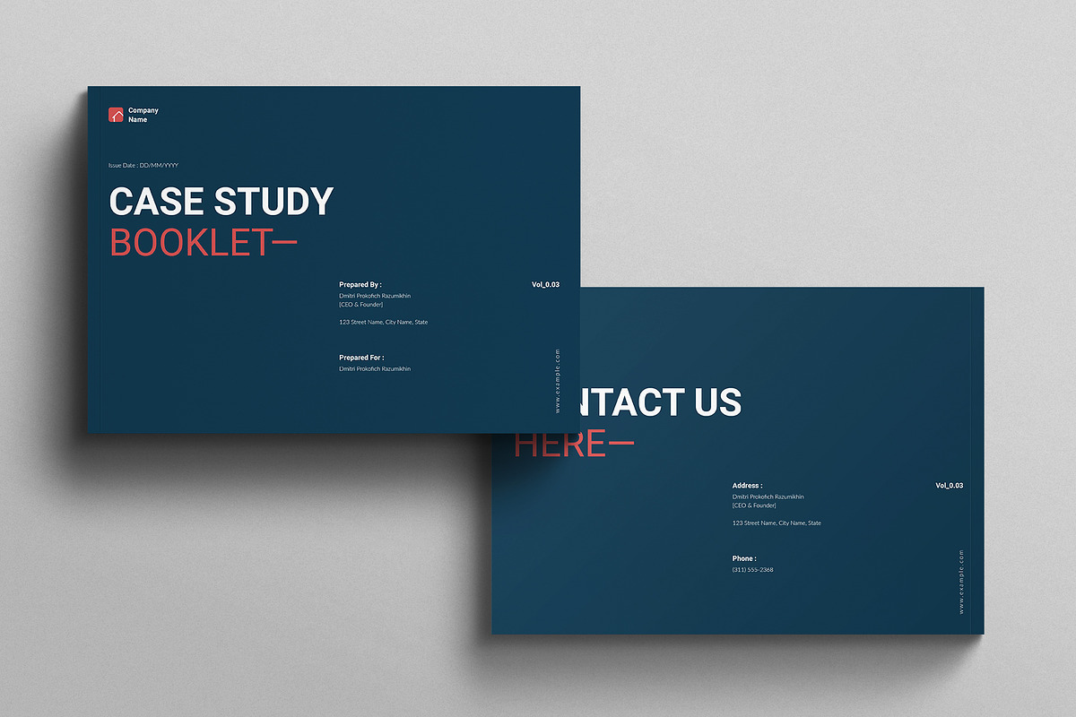 Case Study Booklet Template preview 7
