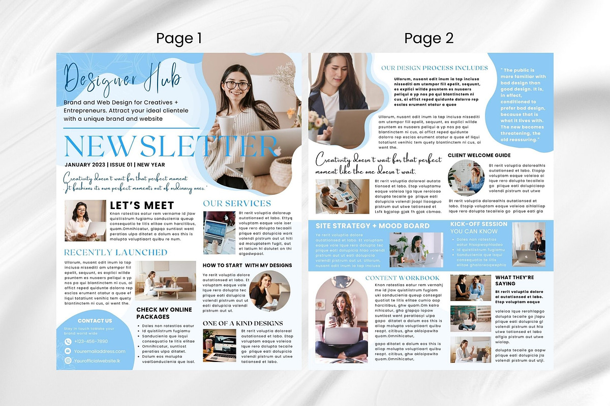 Canva Business Newsletter Template, an Email Template by PixelCraft (Photo 7 of 15)