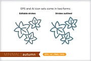 Minimal autumn icons, an Outline Icon by Picture Window (Thumbnail 3 of 5)