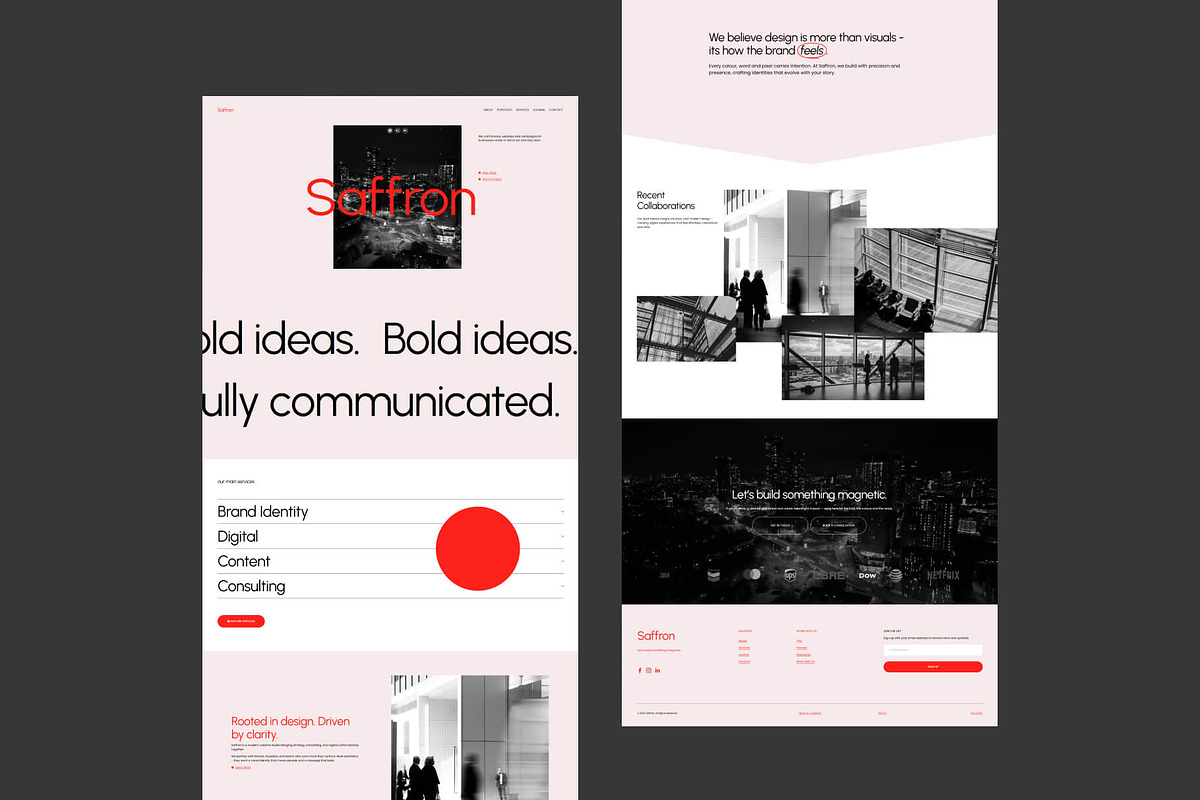 Saffron - Squarespace Template preview 3