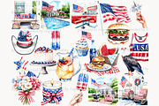 4th of July Clip Art Patriotic, a Person Illustration by GlamArtZhanna (Thumbnail 3 of 8)