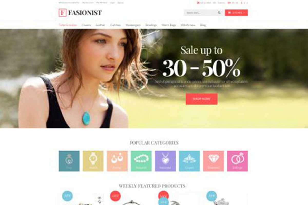Fashionist Responsive OpenCart Theme, a Websites & App Template by giao.trinh (Photo 1 of 5)