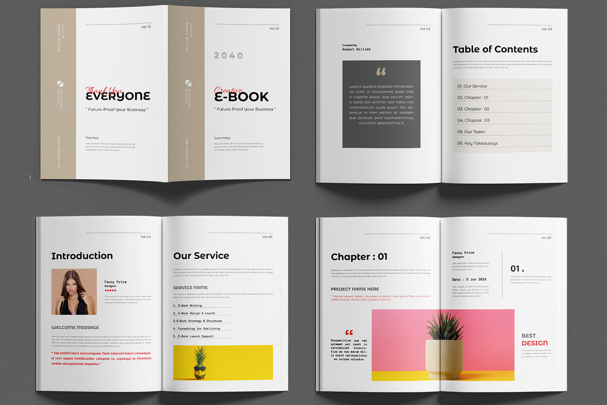 Creative E book Design, a Print Template by MightyDesign (Photo 2 of 6)