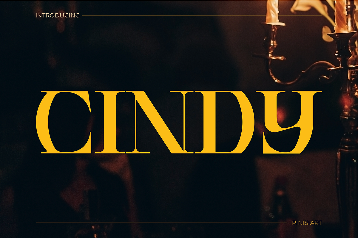 CINDY, a Serif Font by Pinisi ART (Photo 1 of 10)