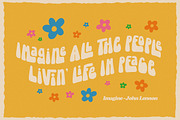Blowing Vesicle - Psychedelic Font, a Font by Letterhend Studio (Thumbnail 3 of 8)