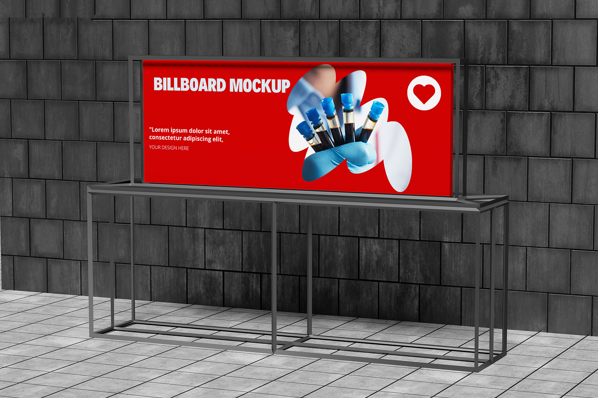 BILLBOARD POSTER MOCKUP, an Advertising Mockup by safrizalstudio (Photo 2 of 4)