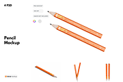 Pencil Mockup, a Pens & Pencil Mockup by DSNA Mockup (Thumbnail 1 of 5)