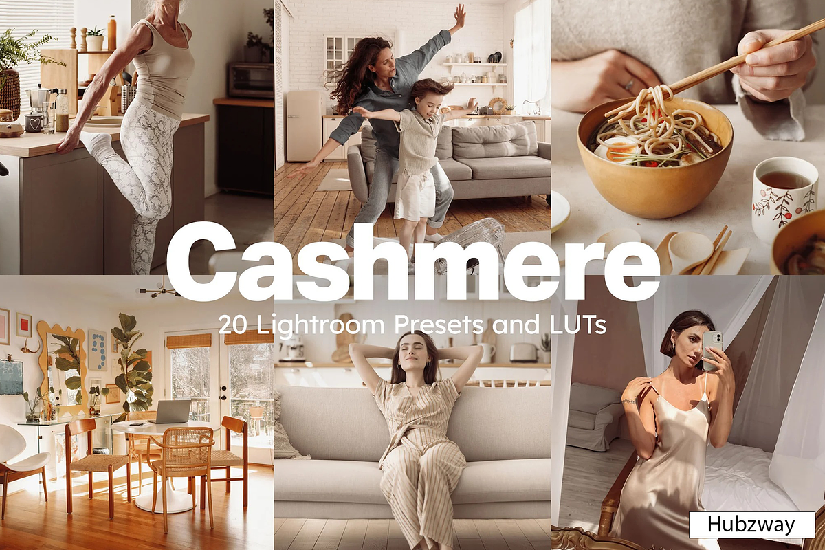 20 Cashmere Lightroom Presets & LUTs, a Preset Add-On by Hubzway (Photo 1 of 13)