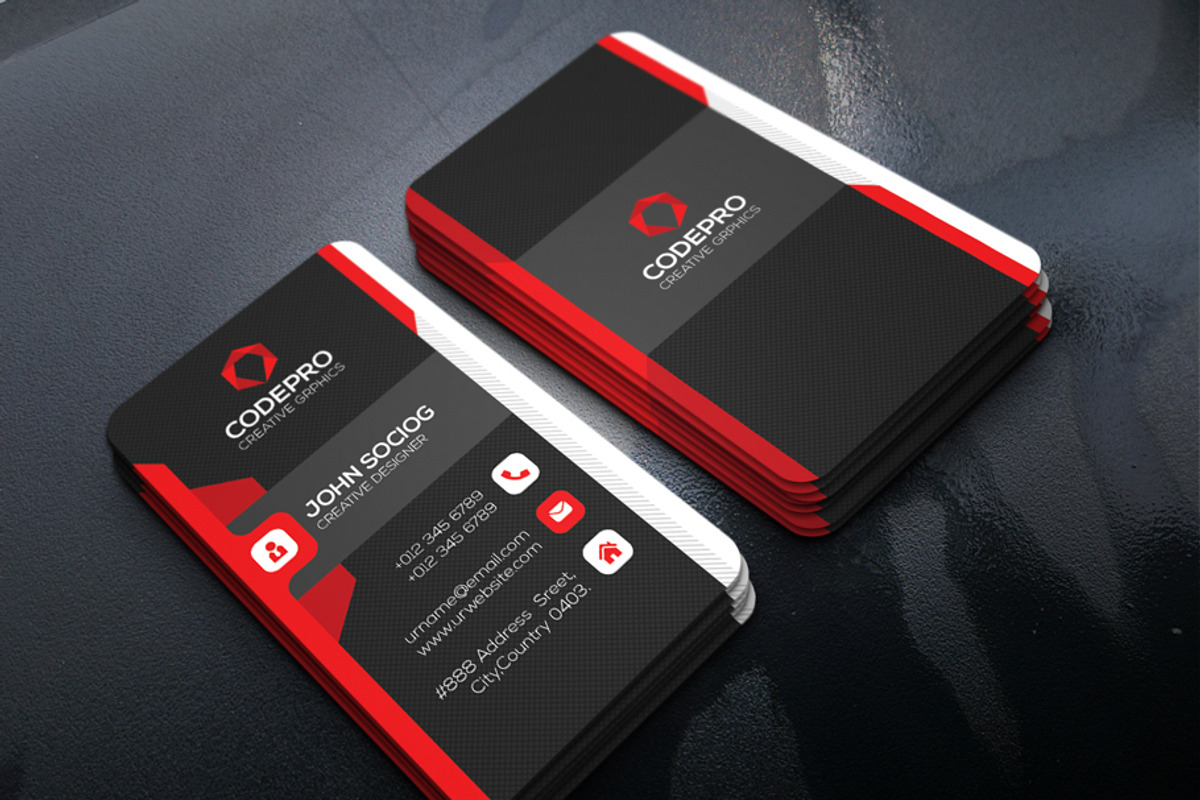 Corporate Business Card, a Business Card Template by xnorpix (Photo 1 of 4)