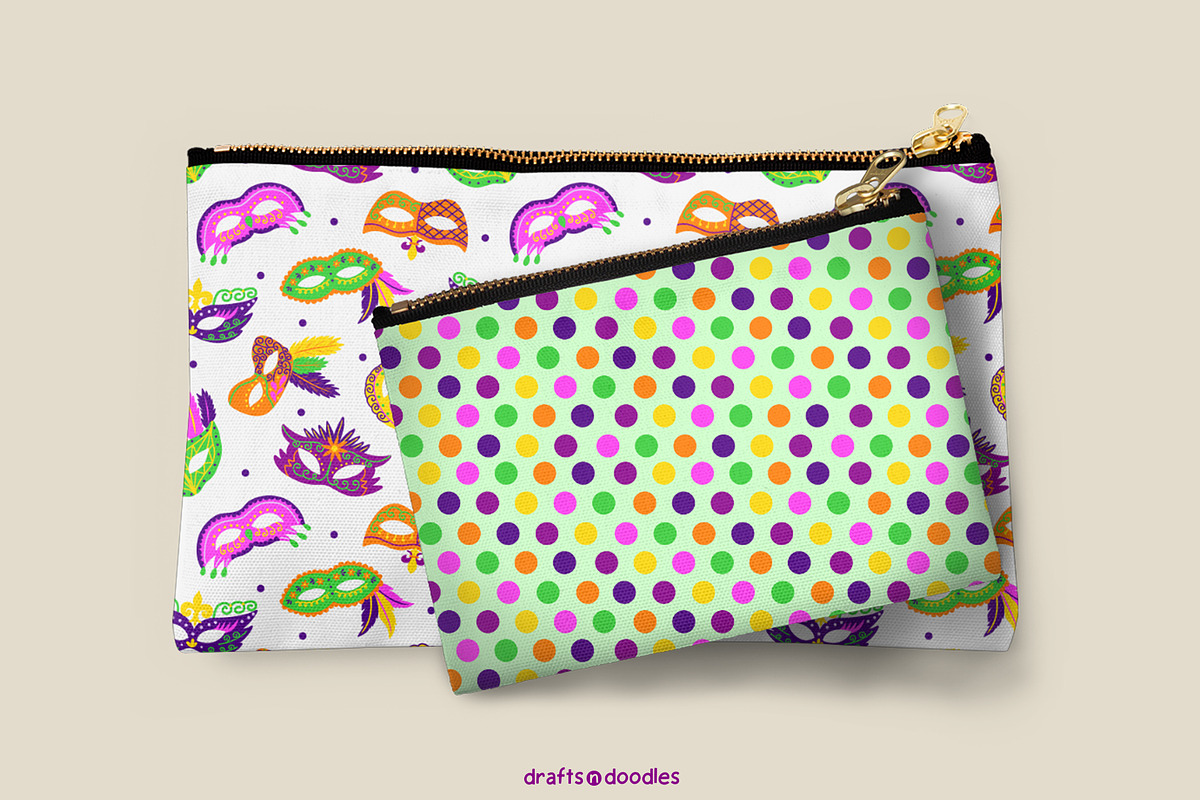 Mardi Gras Parade Graphics Set, a Pattern Graphic by Drafts n Doodles (Photo 10 of 12)