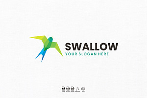 Swallow logo Design, a Branding & Logo Template by kromastd22
