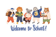 Back to school animals set, an Animal Illustration by Good Studio (Thumbnail 7 of 8)
