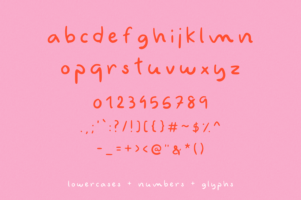 The Cute Handwritten Font Bundle, a Handwritten Font by Luna Studio (Photo 19 of 23)