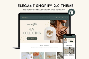 Jewelry Elegant Shopify Theme, a Shopify Template by Sky and Stars