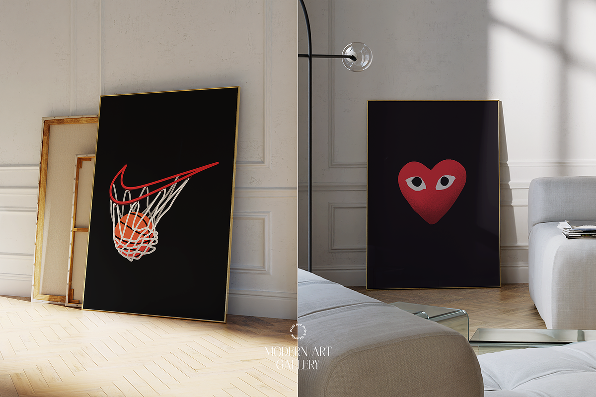 Modern Art Gallery 5, a Graphic by Wall Art Print Studio (Photo 15 of 18)