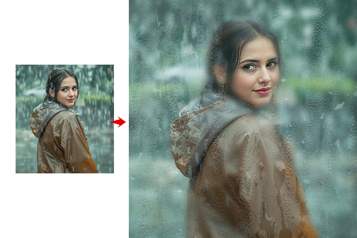 Rain Day Wet Glass Photo Effect, an Action Add-On by MRI STUDIO (Photo 6 of 13)