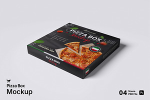 Pizza Box Mockup Bundle Set, a Packaging Mockup by Rielismee