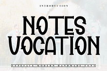 Notes Vocation