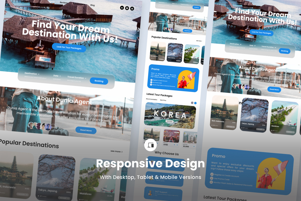 Dunia - Adventure Travel Landing, a Landing Page Template by twinstd (Photo 3 of 5)