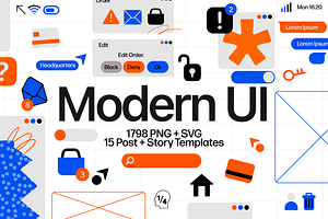 Modern UI Kit Elements Templates