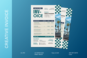 Creative Invoice, a Stationery Template by MMPixelCraft