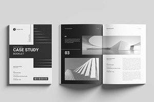 Case Study Booklet Template, a Design Template by RusenoelType