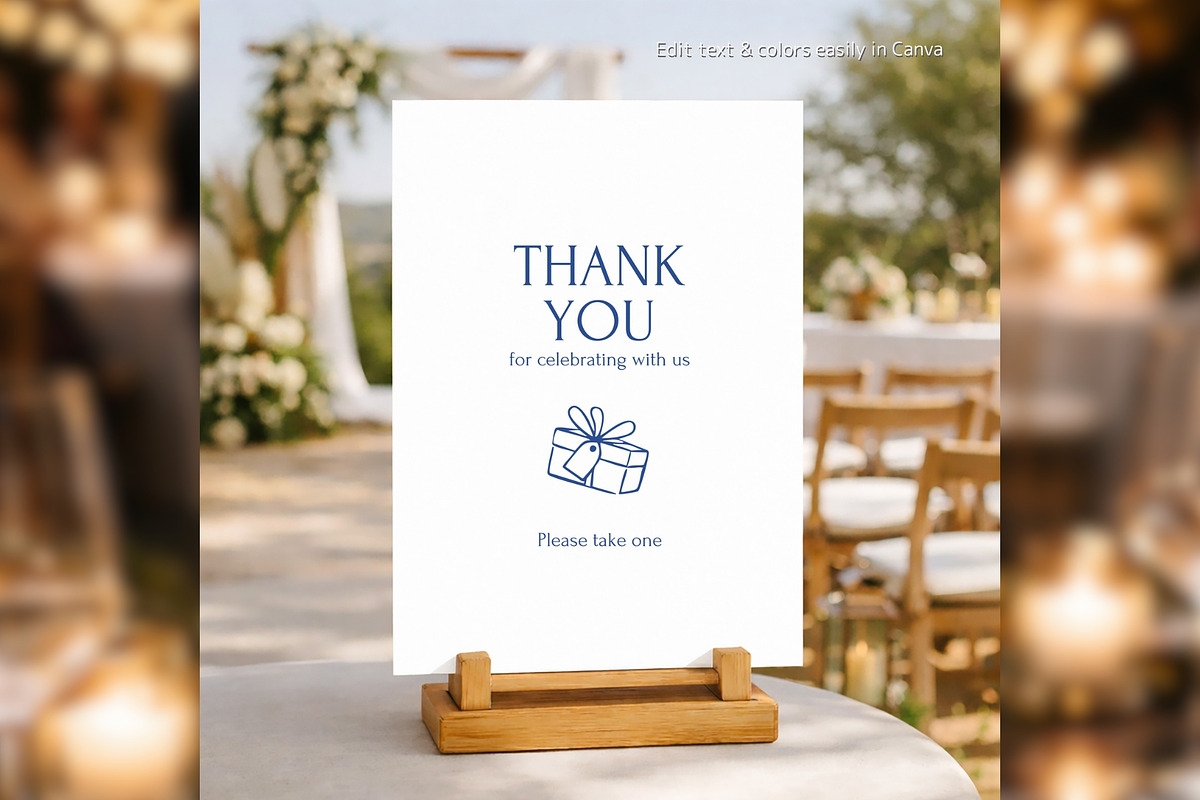 Luxury Wedding Favors Canva bd004, a Card Template by TyphoonStudio (Photo 4 of 8)
