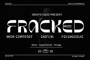 Fracked Psychedelic Vintage Font