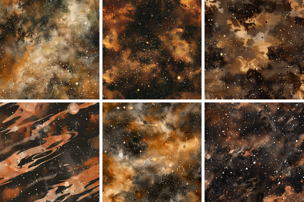 Brown Paint Splatter Patterns