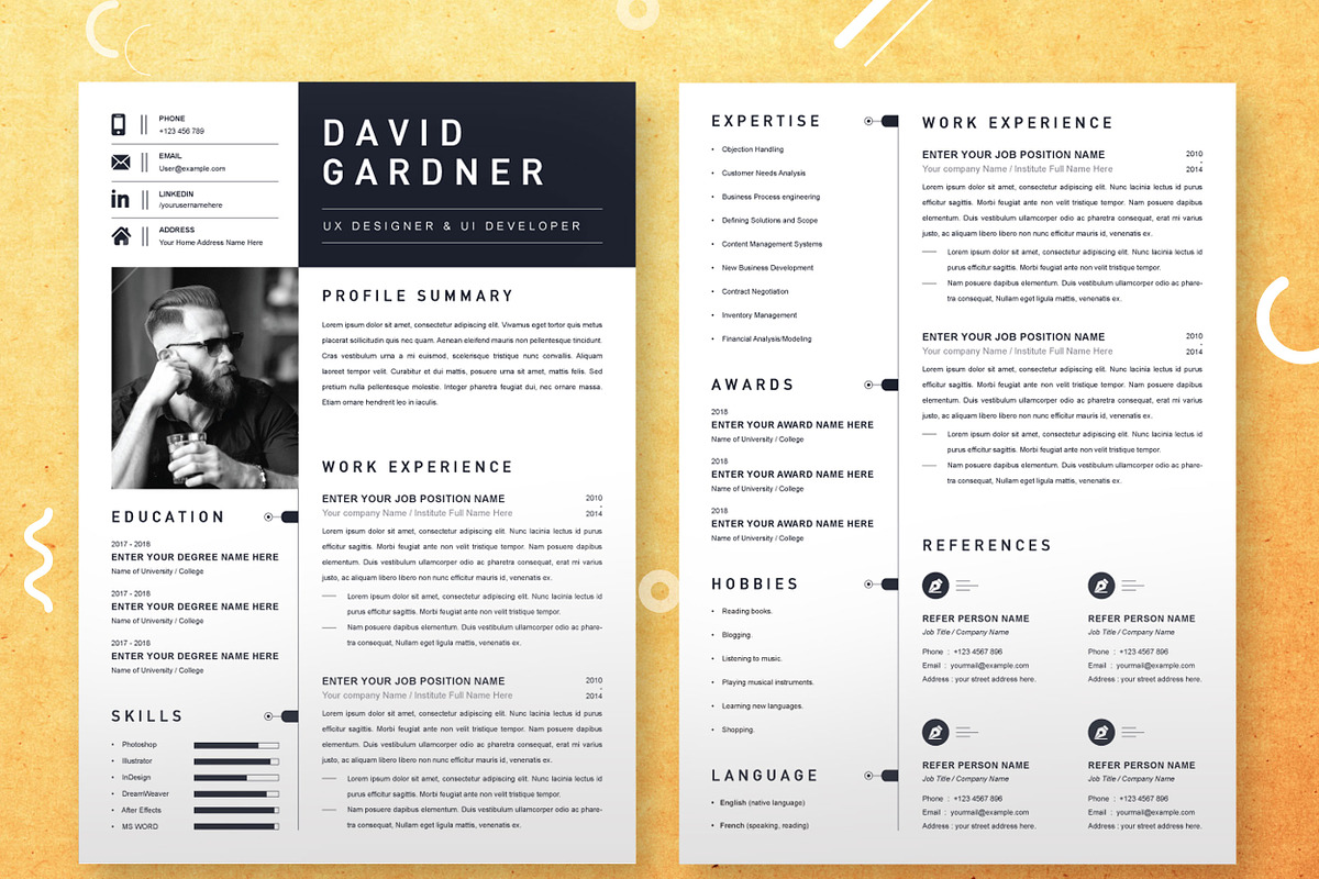 JOB WINNING RESUME - 50 TEMPLATES, a Resume Template by ResumeInventor (Photo 183 of 184)