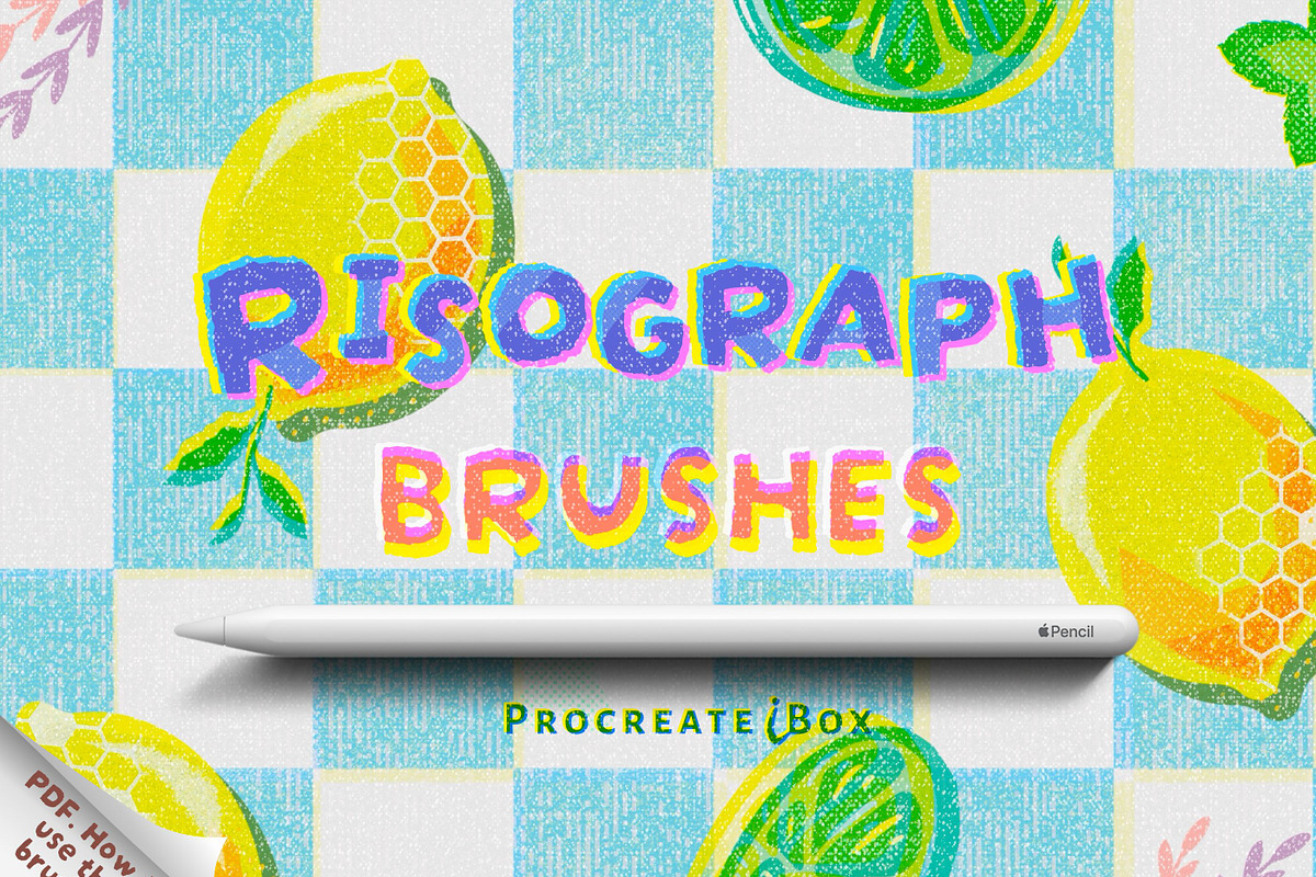 Procreateibox Risograph Brushes, a Brush Add-On by ProcreateiBox (Photo 1 of 10)
