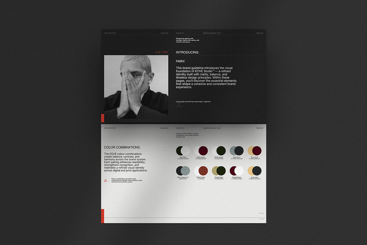 KOVE | Brand Guidelines Template, a Branding & Logo Template by Prapti Design (Photo 9 of 11)