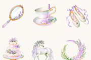 Lavender Fairytale Princess, an Object Illustration by BusyDaydesign (Thumbnail 6 of 9)