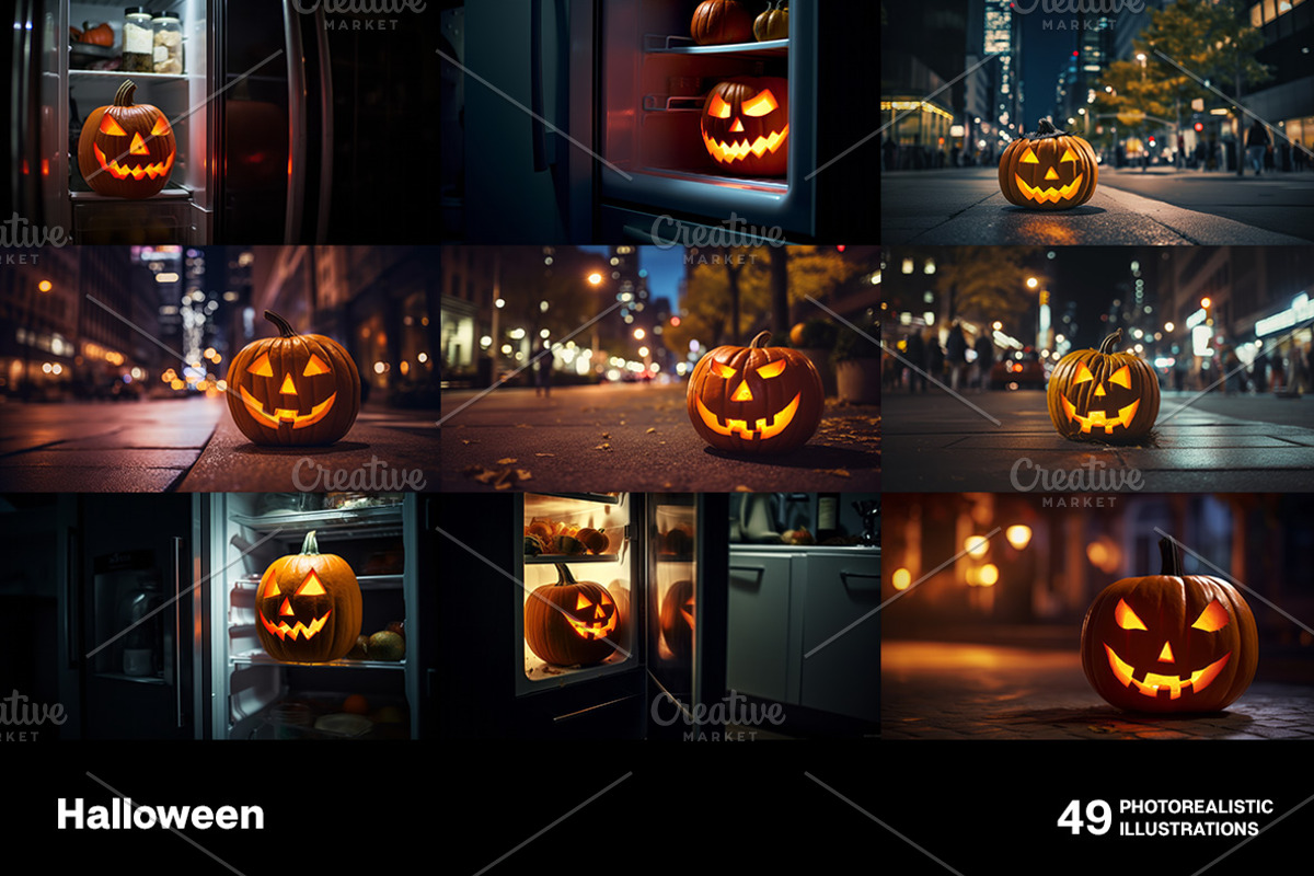 Halloween. 49 images, a Holiday Photo by Handmadefont (Photo 8 of 12)