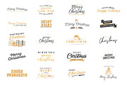 Holiday Christmas Vector Text Set, an Object Graphic by LineByLine (Thumbnail 1 of 4)