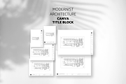 Modernist Architect Title Block, a Presentation Template by yesitisprintable (Thumbnail 6 of 6)